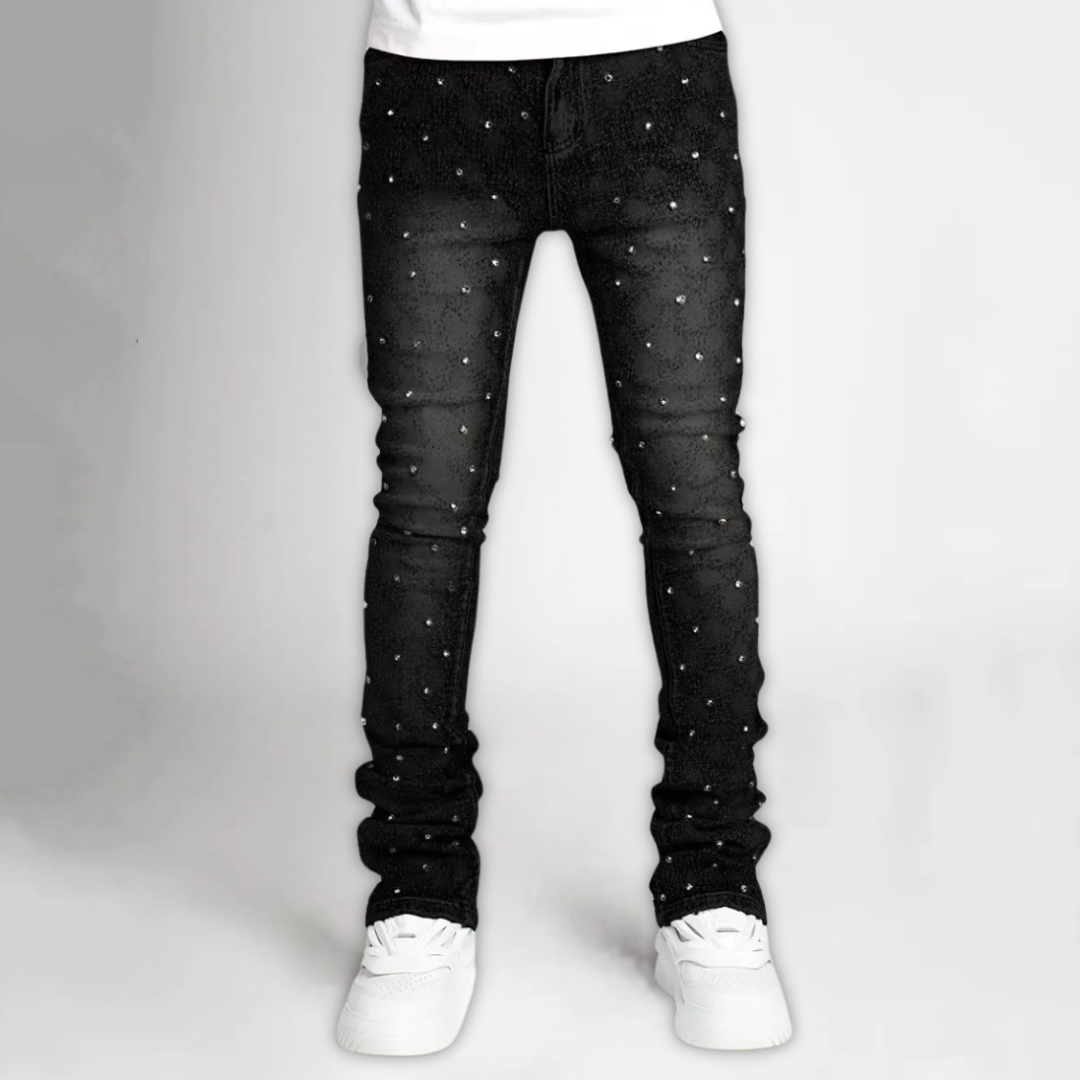 Adam | Skinny Jeans with Elastic Pearls